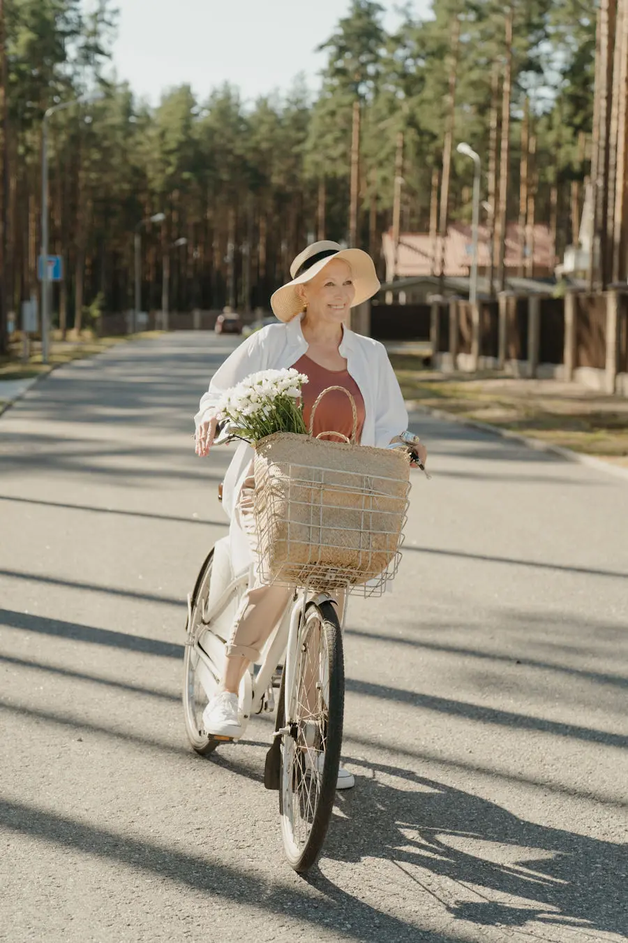 Woman on a bike