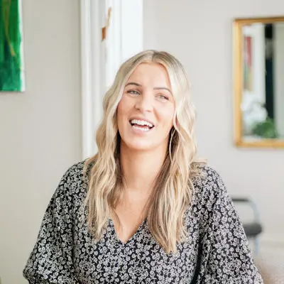 Woman smiling