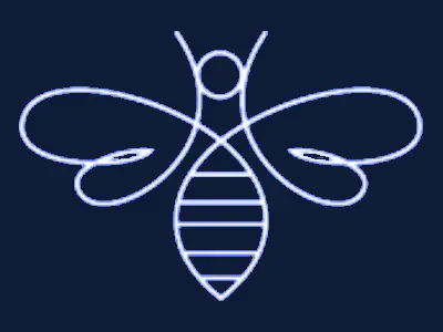 Dark bee icon